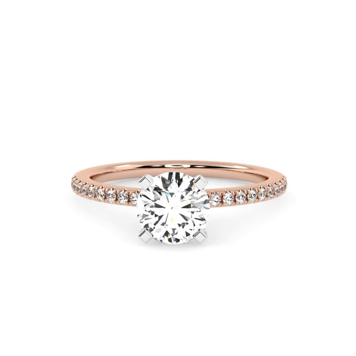 360 degree view of Carter Pave Engagement Ring