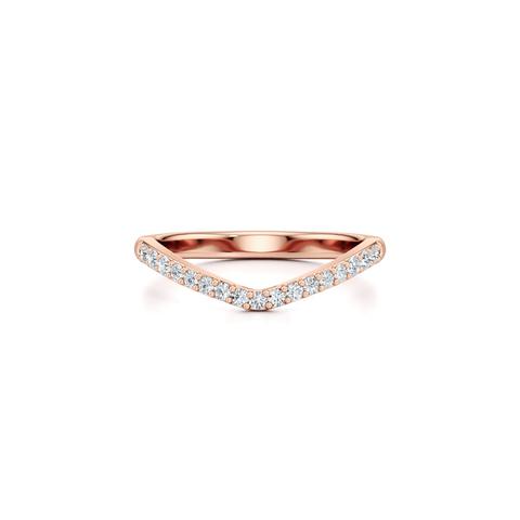 360 degree view of Belloc Lab Diamond Pavé Curved Band