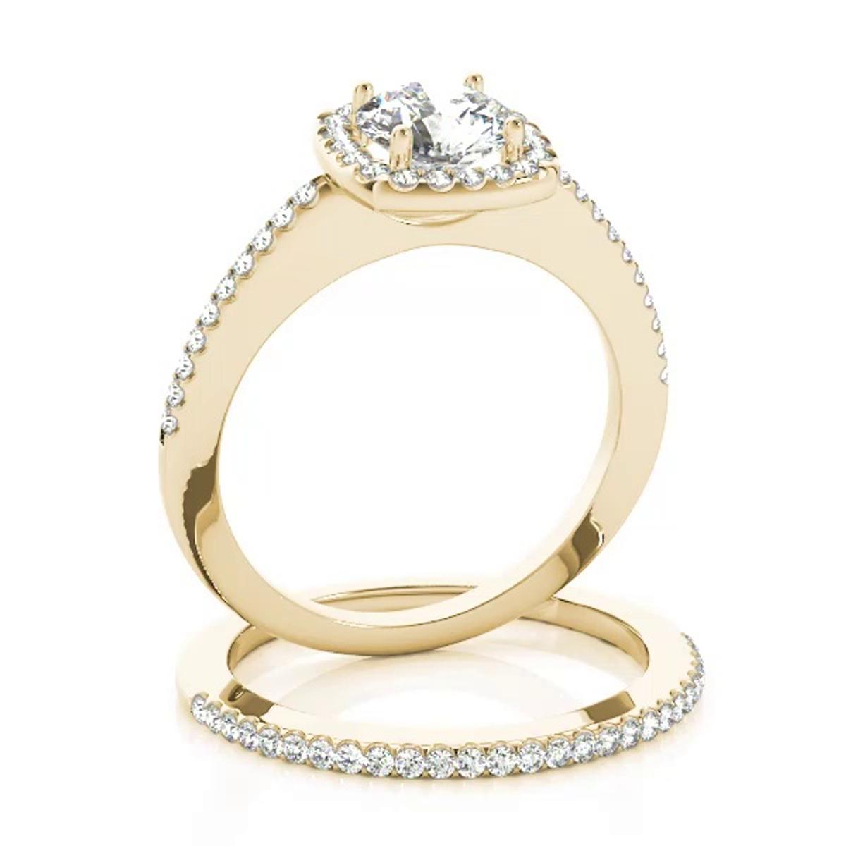 360 degree view of Wren Halo Engagement Ring