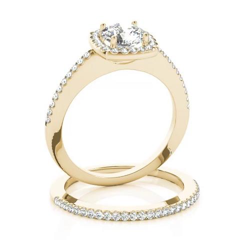 360 degree view of Wren Halo Engagement Ring