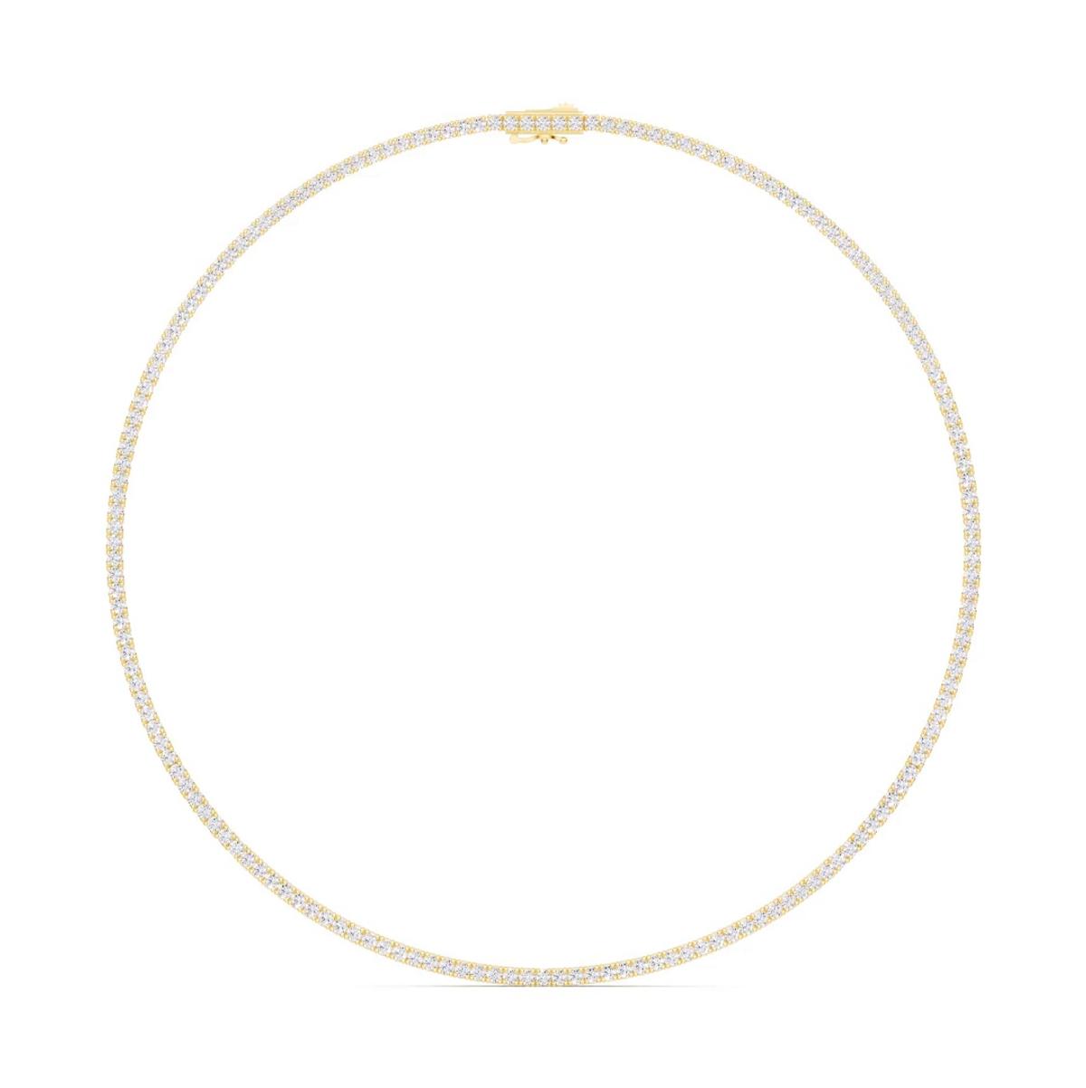 360 degree view of Classic Lab Diamond Tennis Necklace (10 ct. tw.)