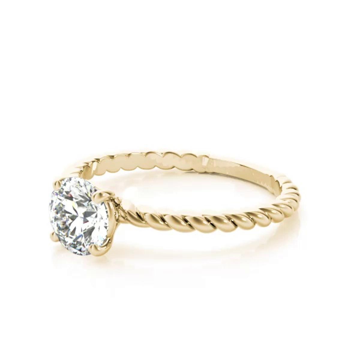 360 degree view of Emilia Twist Engagement Ring