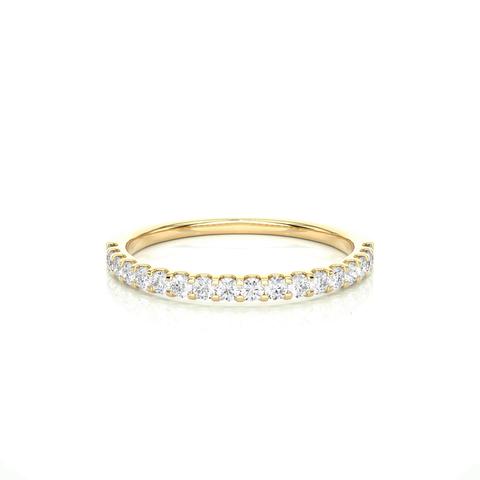 U-Prong Lab Diamond Band (.25 ct. tw.) - 14K Yellow Gold
