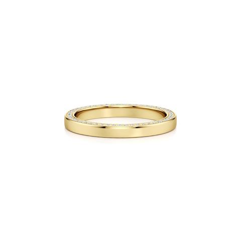 360 degree view of Cassis Lab Diamond Pavé Profile Eternity Band