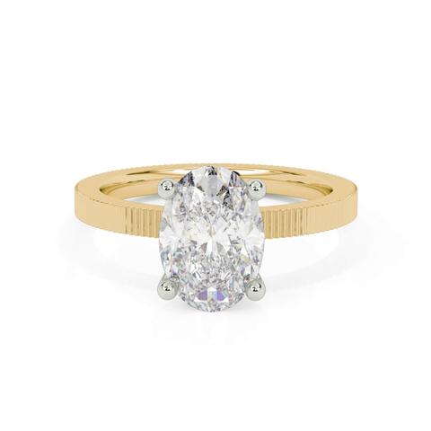 360 degree view of Fluted Solitaire Engagement Ring
