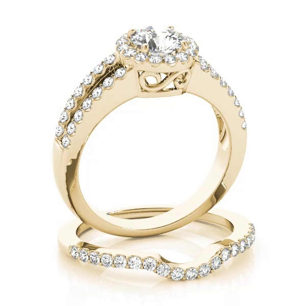 360 degree view of Ember Halo Engagement Ring