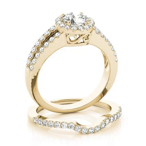 360 degree view of Ember Halo Engagement Ring