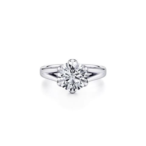 360 degree view of Ravello Split Shank Cathedral Solitaire Engagement Ring