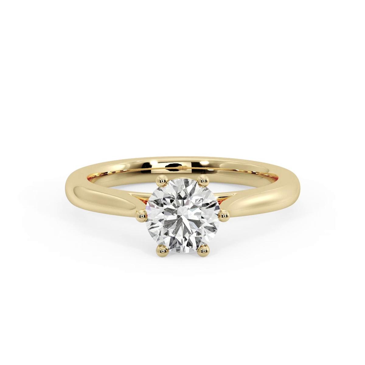 360 degree view of Shelby Diamond Petal Cathedral Engagement Ring