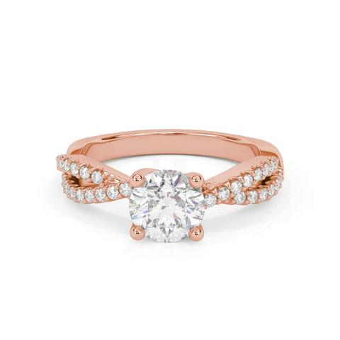 360 degree view of Denisse Contemporary Prong Engagement Ring
