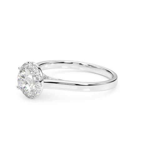 360 degree view of Aria Halo Engagement Ring