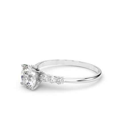 360 degree view of Vallie Shared Prong Engagement Ring