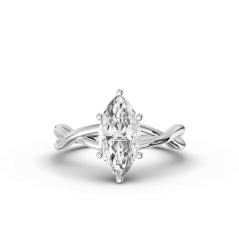 360 degree view of Bianca Twist Engagement Ring