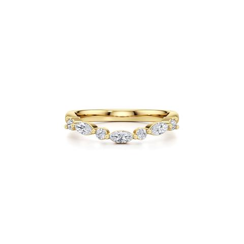 360 degree view of Neria Mixed-Shape Curved Band