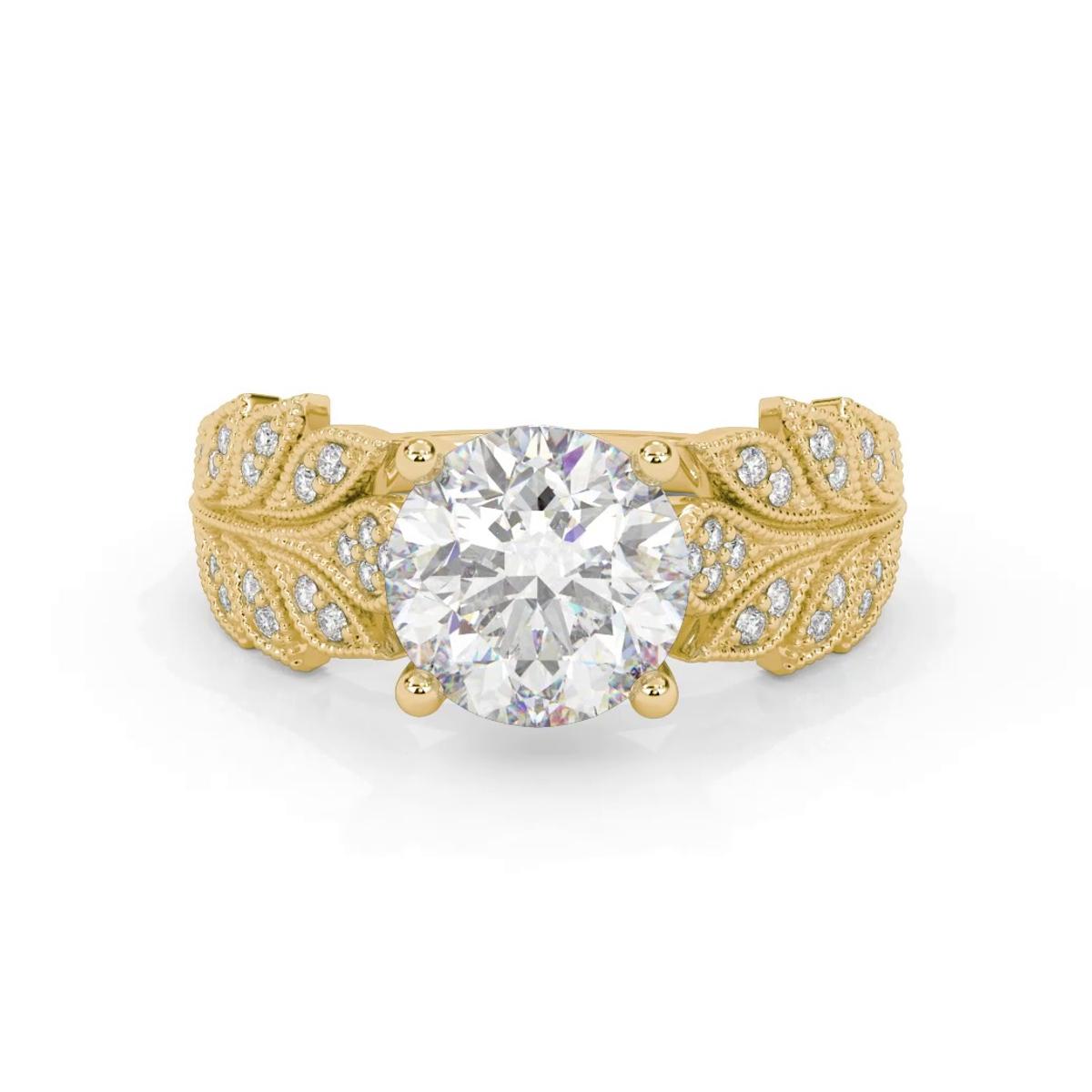 360 degree view of Florant Laurel Vintage Lab Engagement Ring