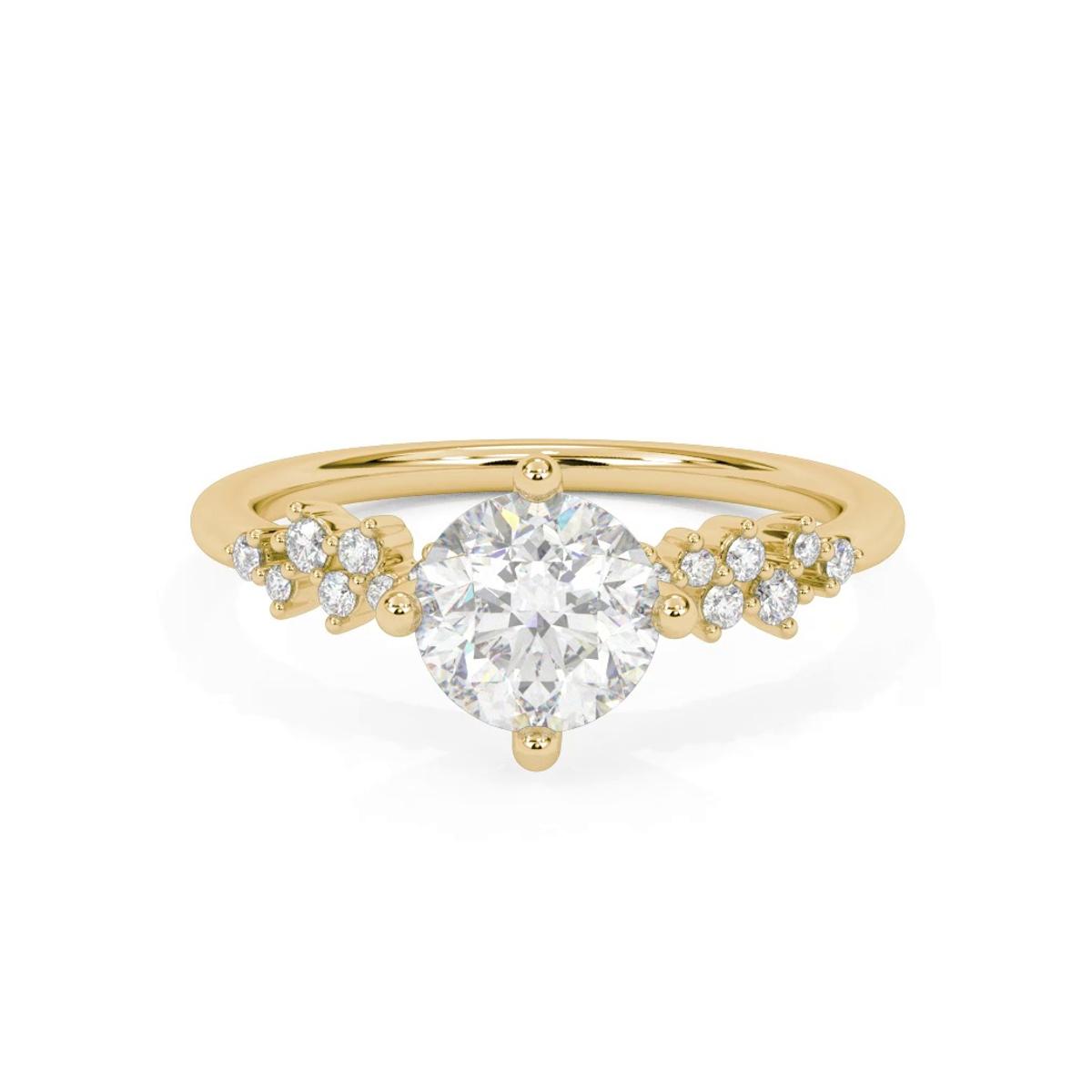 360 degree view of Coco Scattered Diamond Engagement Ring