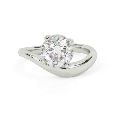 360 degree view of Curvelle Solitaire Engagement Ring
