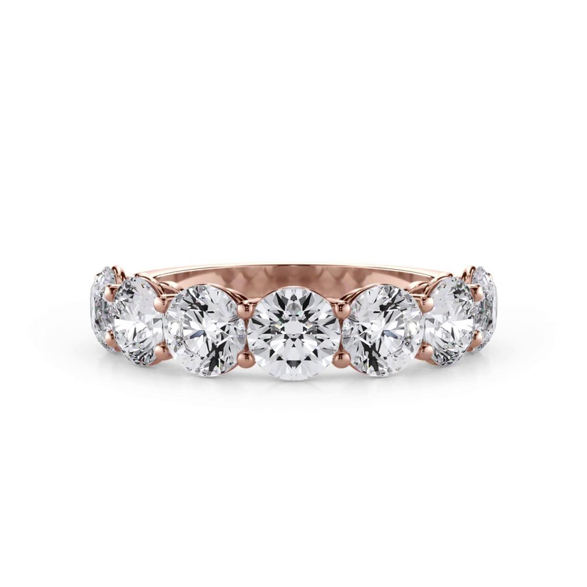 Classic Seven-Stone Round Lab Diamond Band (2.80ct. tw.) - 14K
