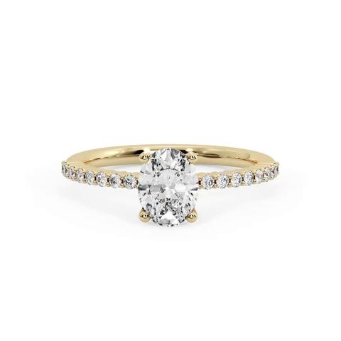 Vera Engagement Ring - 14K Yellow Gold
