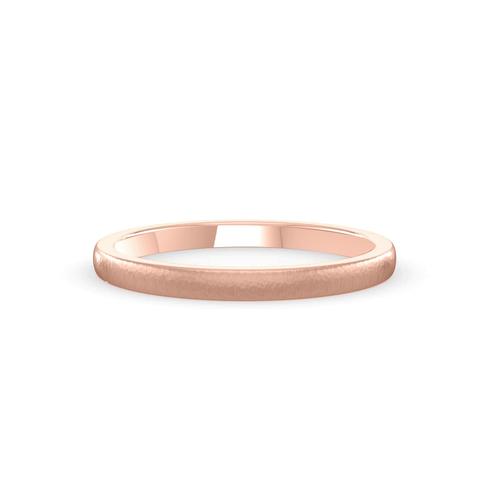 360 degree view of Hammered Satin Dome Comfort Fit Band (2mm)