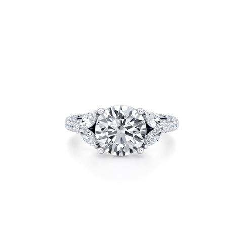 360 degree view of Tavia Wrapped Pavé Lab Diamond Engagement Ring