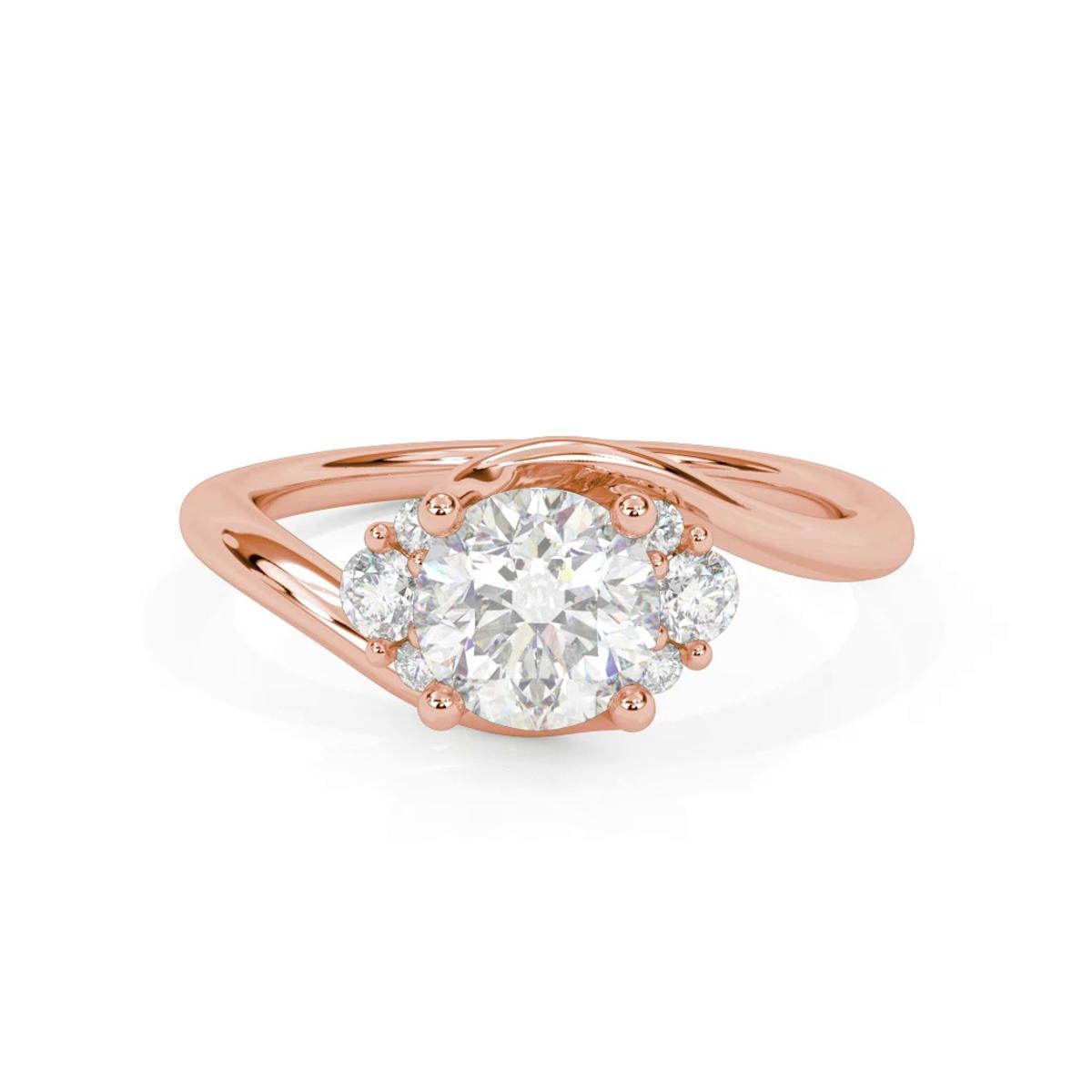 360 degree view of Monique Diamond Accent Engagement Ring