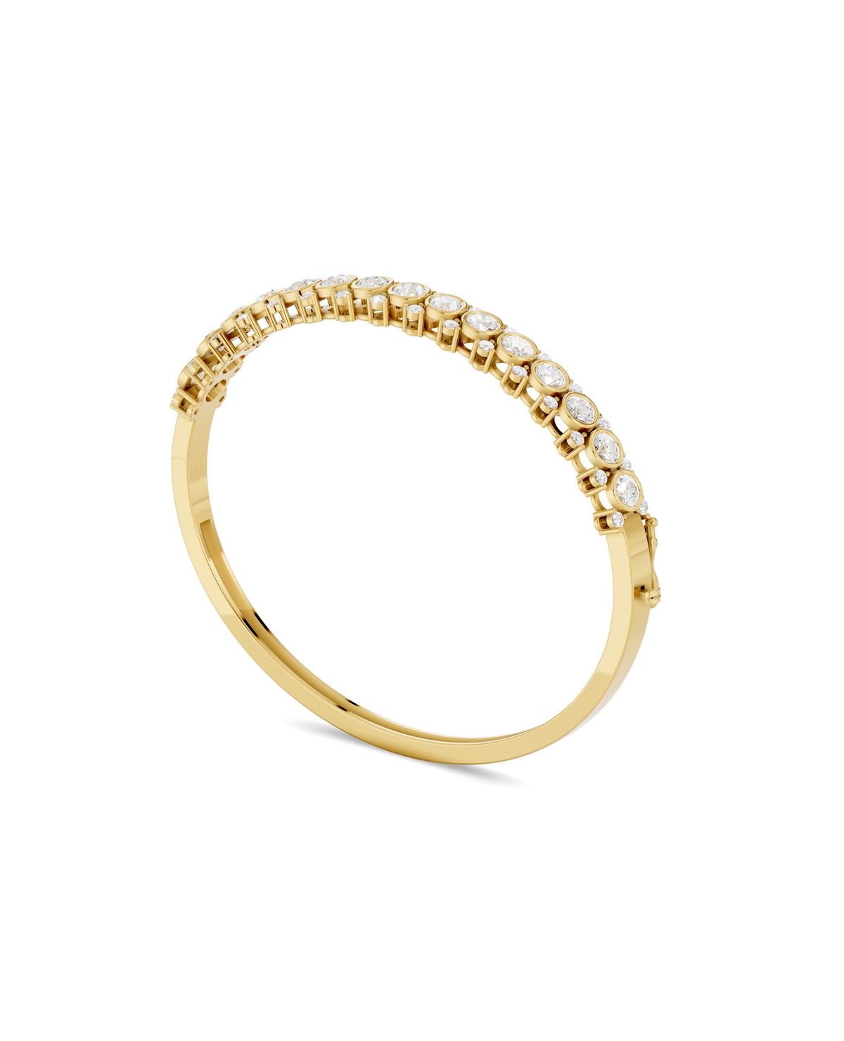 360 degree view of Bezel Line Lab Diamond Bangle (3.50 ct. t.w.)