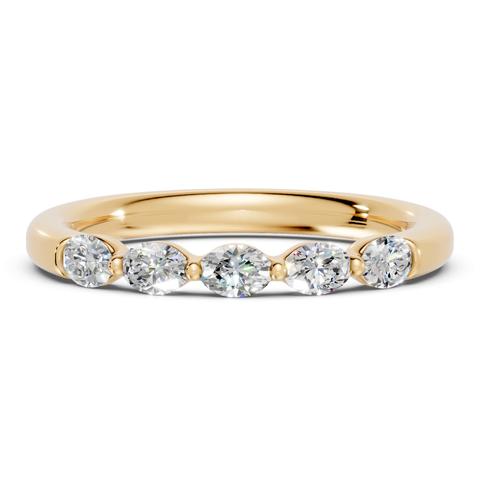 360 degree view of Oval Five-Stone Lab Diamond Band (0.50 ct. tw.)
