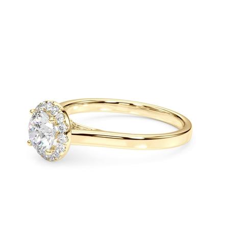360 degree view of Aria Halo Engagement Ring