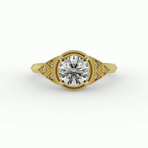 360 degree view of Alexa Engagement Ring
