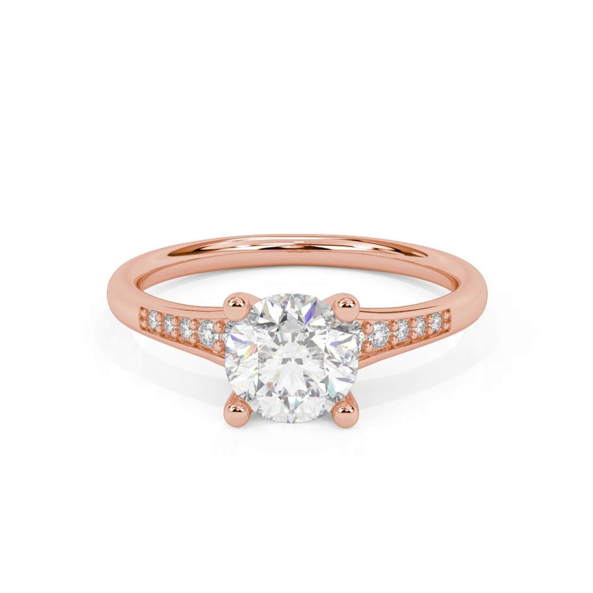 360 degree view of Zelda Graduated Diamond Engagement Ring