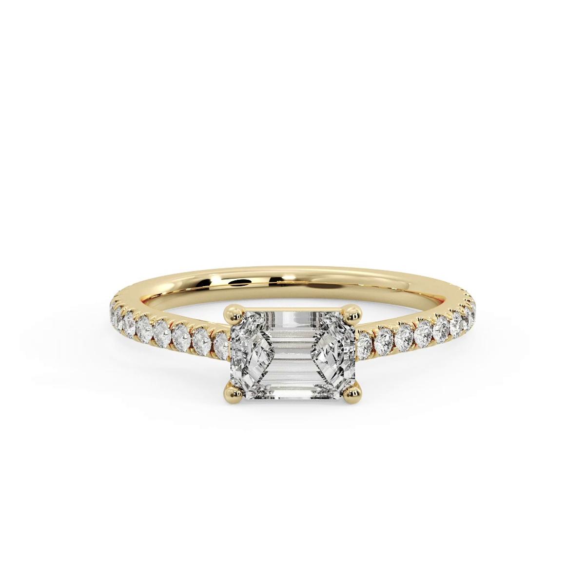 360 degree view of Sadie East West Pave Engagement Ring