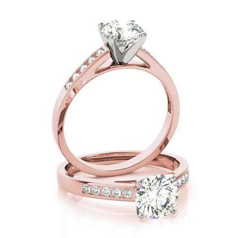 360 degree view of Chara Channel Diamond Engagement Ring
