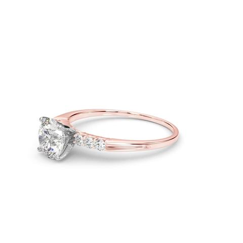 360 degree view of Juno Shared Prong Engagement Ring