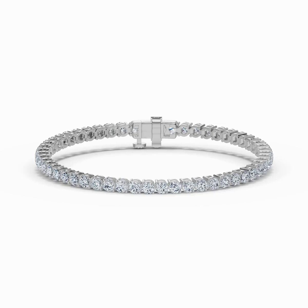 360 degree view of Two-Prong Lab Diamond Tennis Bracelet (7 ct. tw.)