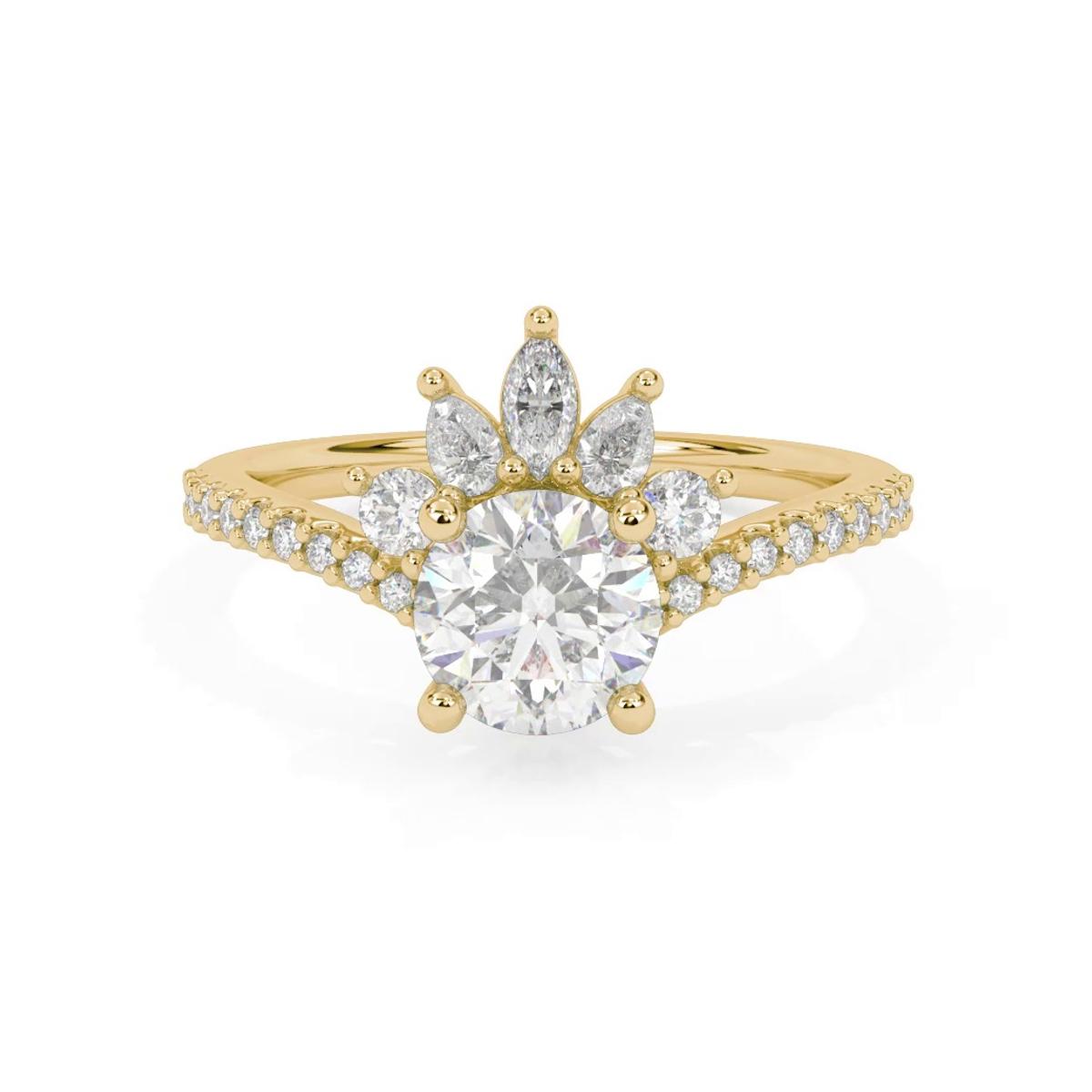 360 degree view of Marisol Tiara Engagement Ring