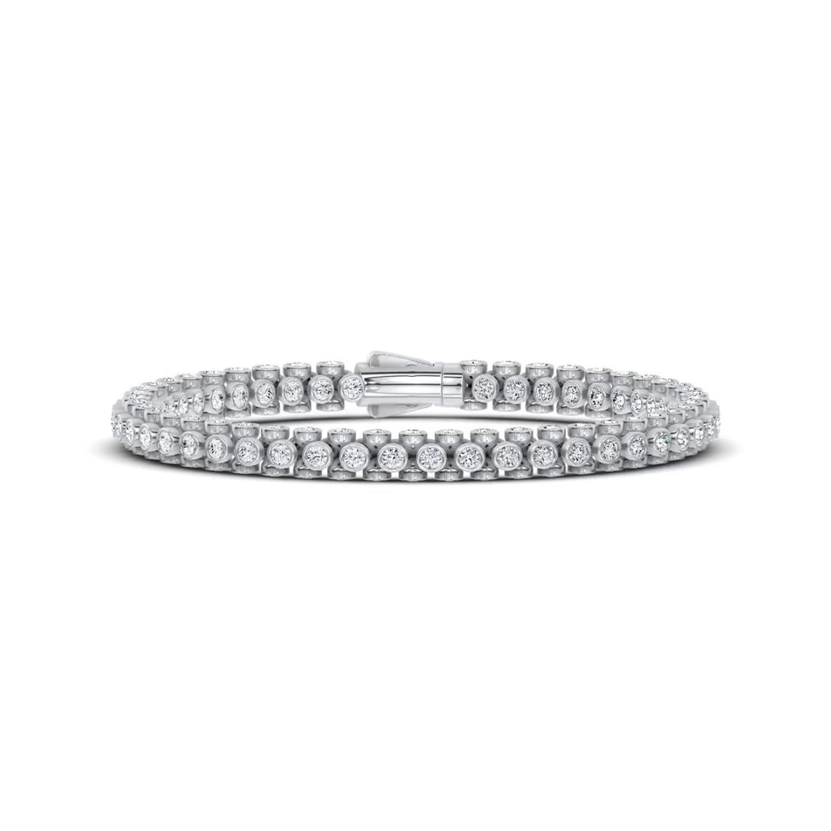 360 degree view of Multidimensional Lab Diamond Tennis Bracelet (6 ct. tw.)
