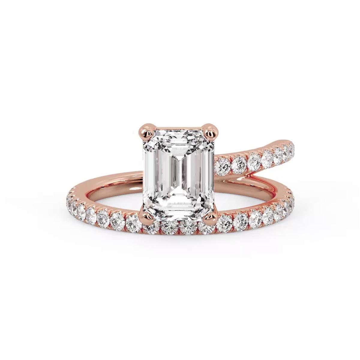 360 degree view of Nadia Pave Engagement Ring