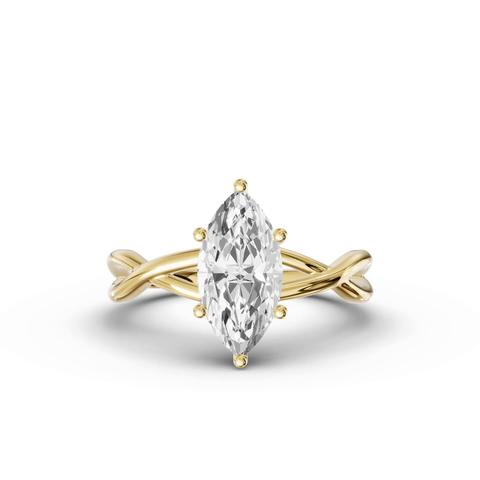360 degree view of Bianca Twist Engagement Ring