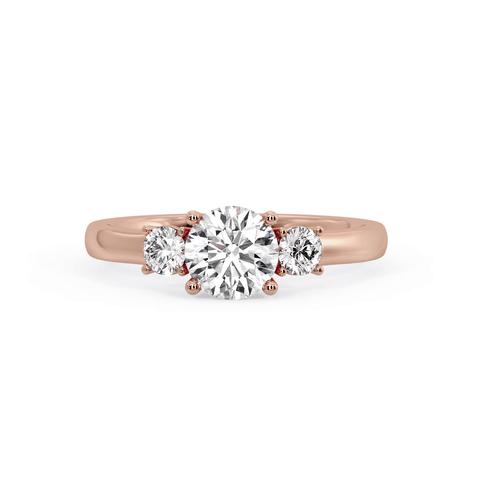 360 degree view of Hallie Three Stone Engagement Ring