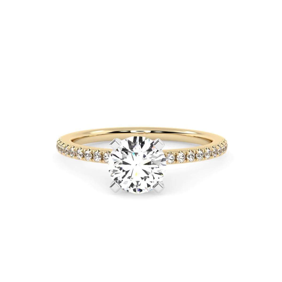 360 degree view of Carter Pave Engagement Ring