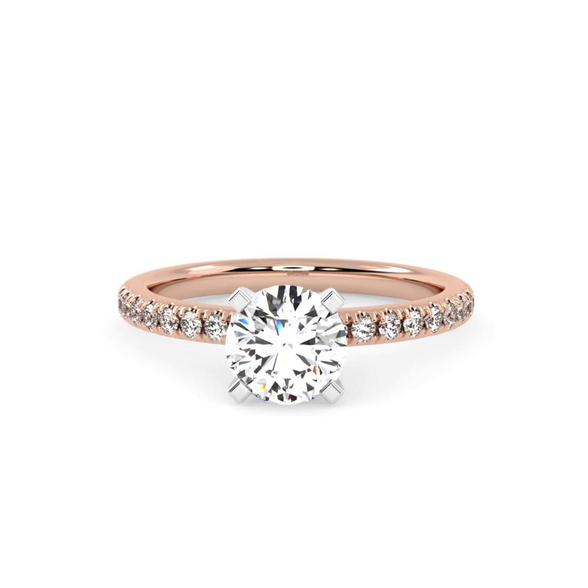 360 degree view of Kora Pave Engagement Ring