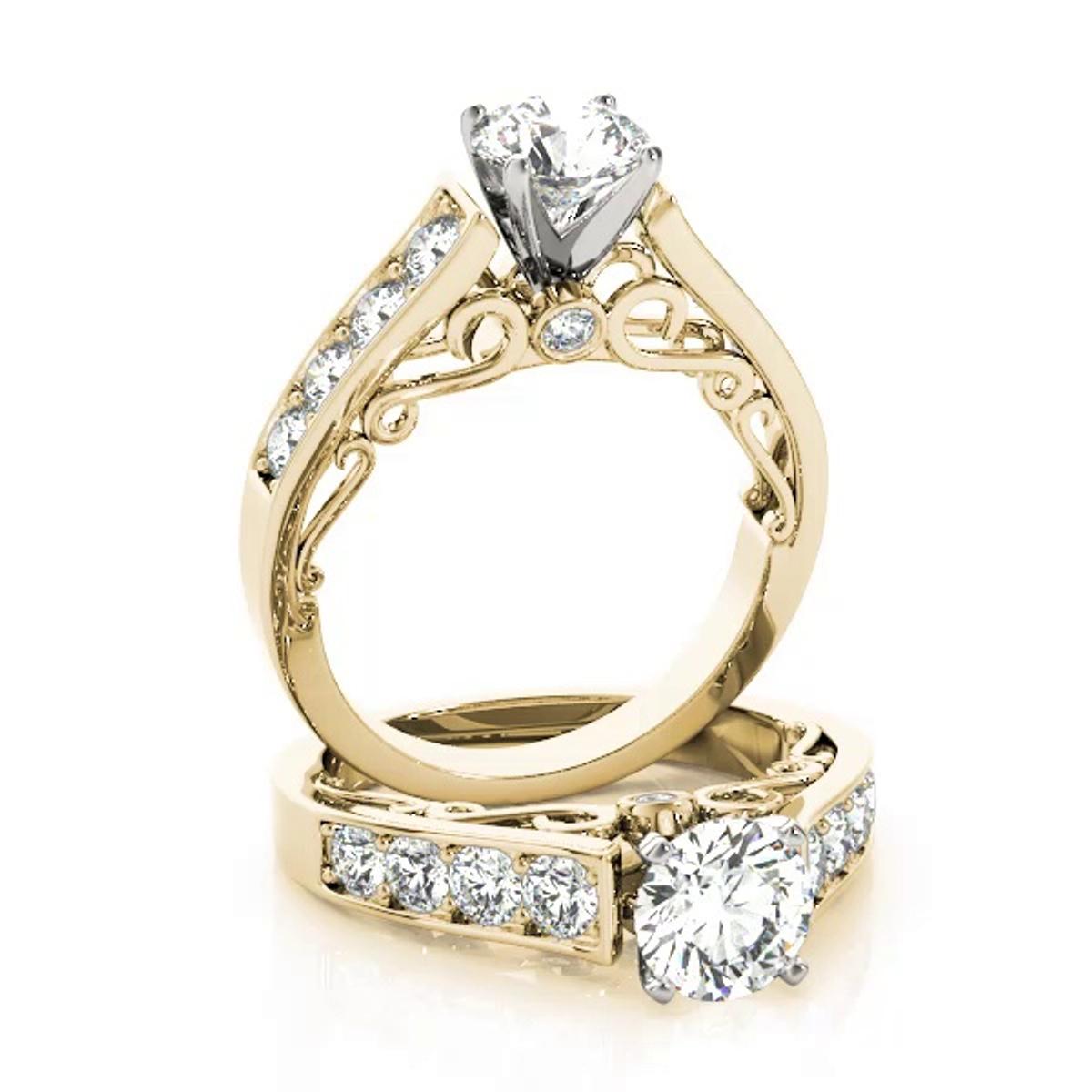360 degree view of Serena Channel Diamond Engagement Ring