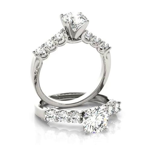 360 degree view of Giavanna U Prong Engagement Ring