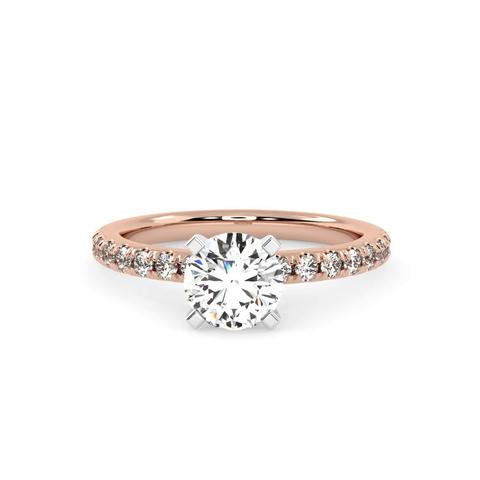 360 degree view of Saige Pave Engagement Ring