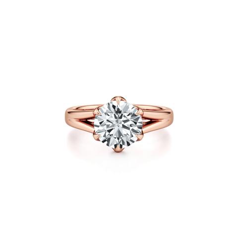 360 degree view of Ravello Split Shank Cathedral Solitaire Engagement Ring