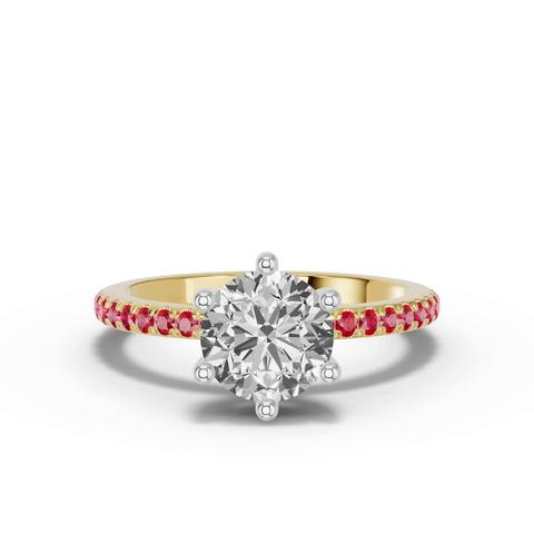 360 degree view of Chroma Ruby Engagement Ring