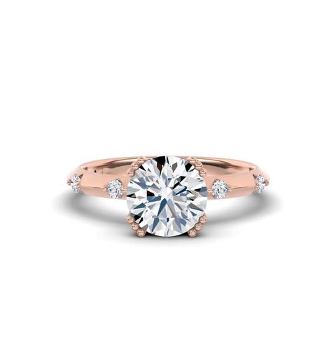 360 degree view of Opera Knife-Edge Lab Engagement Ring by Christian Siriano