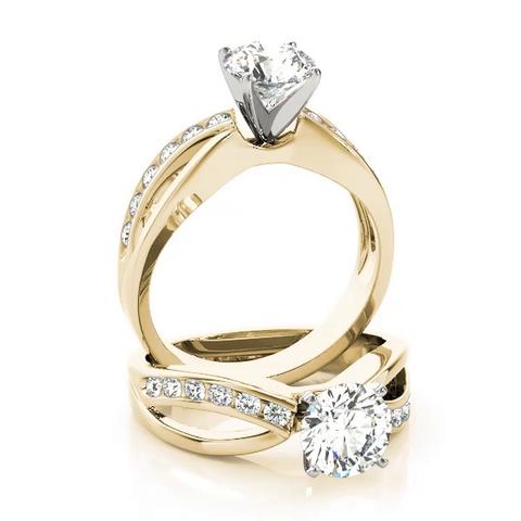 360 degree view of Bowie Channel Diamond Engagement Ring