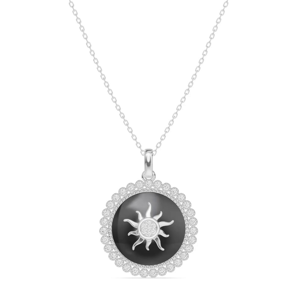 360 degree view of Astril Sol Heirloom Lab Diamond Pendant